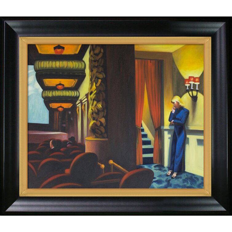 New York Movie 1939 On Canvas by Edward Hopper Print